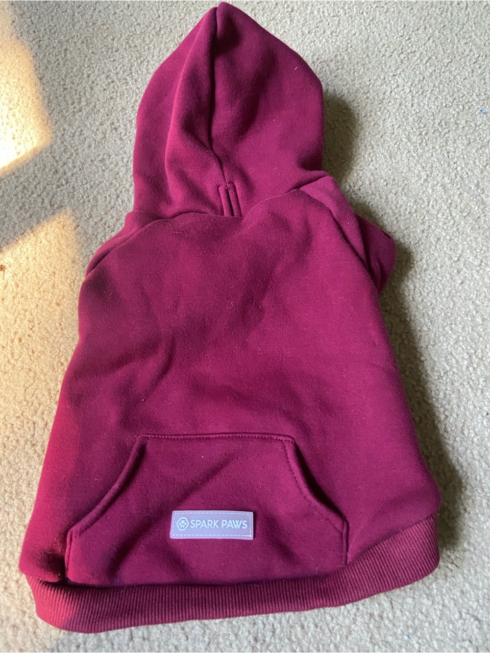 Spark Paws dog hoodie